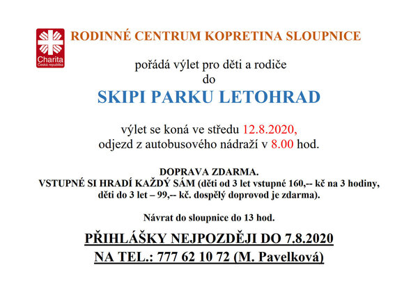 VÝLET DO SKIPI PARKU 2020