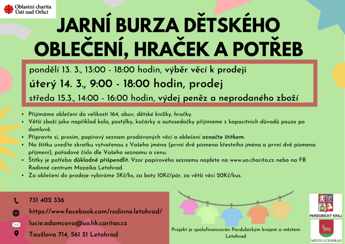 Jarní burza dětského oblečení