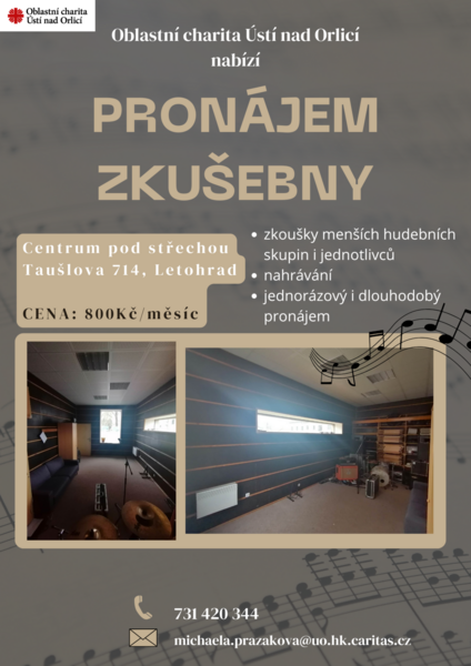 Pronájem zkušebny