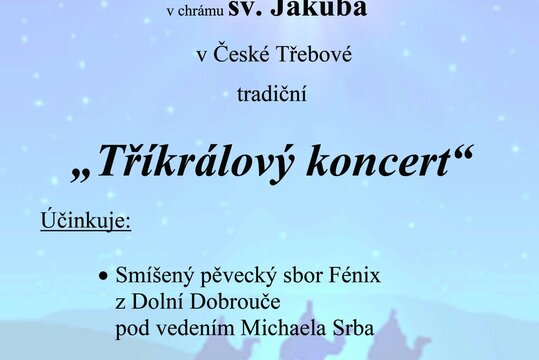Tříkrálový koncert Česká Třebová 2026
