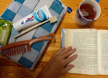 Jsem rád, že jsem se mohl osprchovat a najíst 