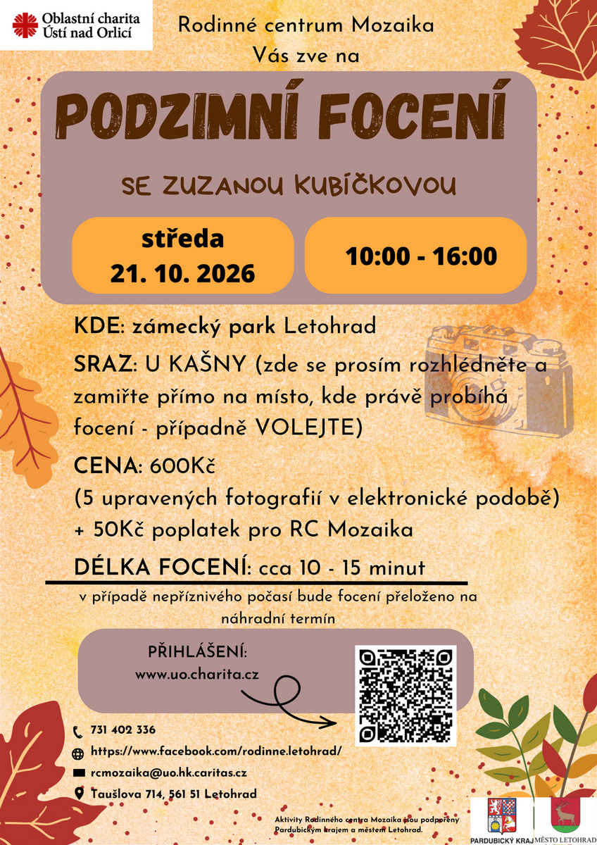 Podzimní focení se Zuzanou Kubíčkovou