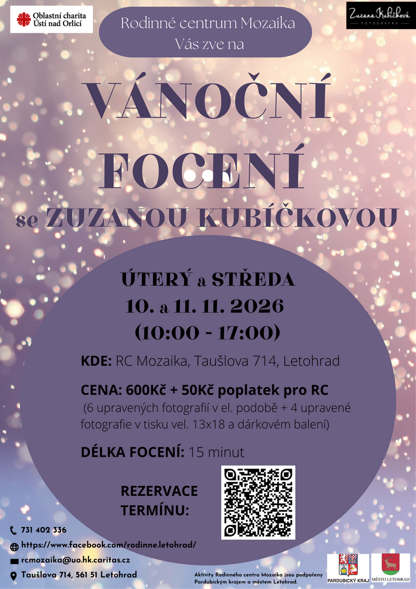 Vánoční focení se Zuzanou Kubíčkovou
