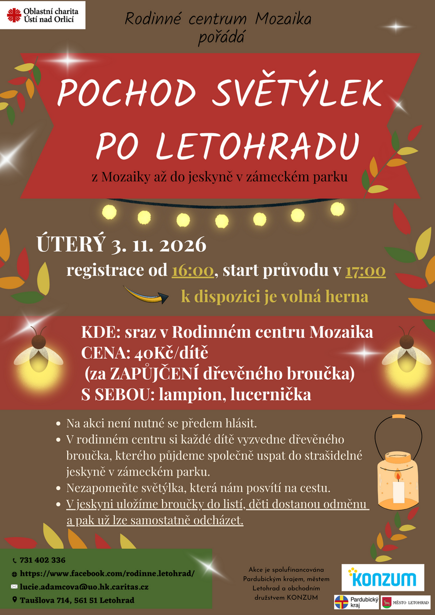 Pochod světýlek po Letohradu